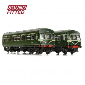  Class 101 2-Car DMU BR Green (Speed Whiskers) (DCC Sound Fitted)