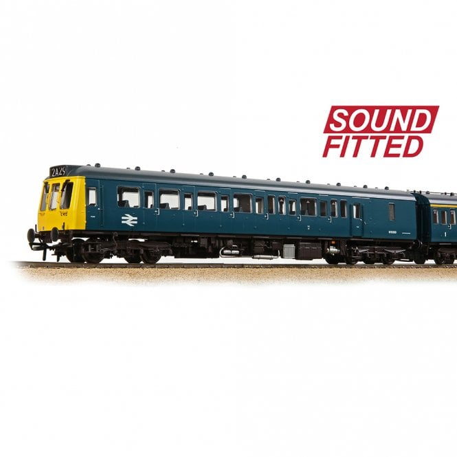 Bachmann Class 117 3-Car DMU L412 BR Blue L412 DCC Sound Fitted