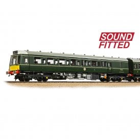 Class 117 3-Car DMU R334 BR Green (Small Yellow Panels) DCC S/F