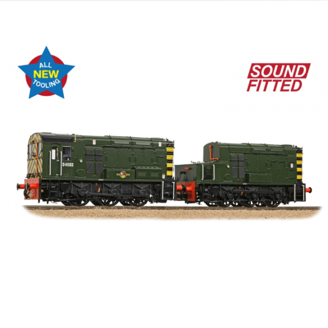 Bachmann Class 13 D4502 BR Green (Wasp Stripes) DCC Sound Fitted