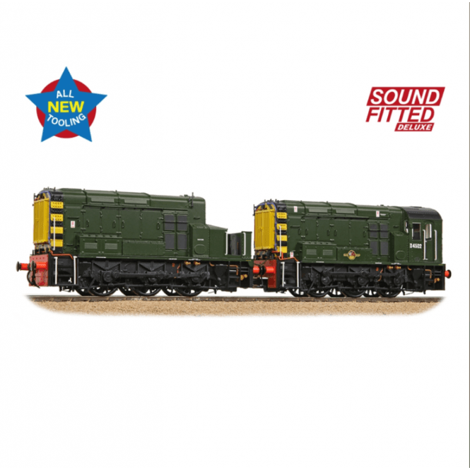 Bachmann Class 13 D4502 BR Green (Wasp Stripes) Deluxe DCC Sound Fitted