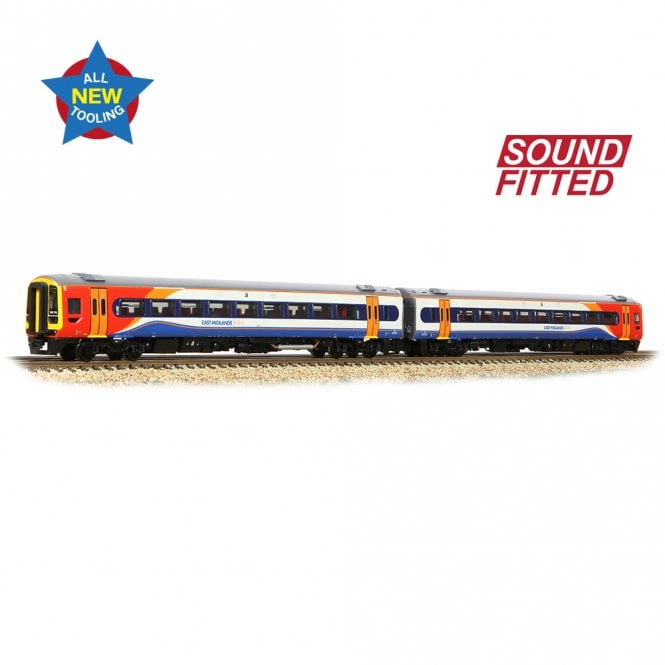 Graham Farish Class 158 2-Car DMU 158773 East Midlands Trains DCC S/F