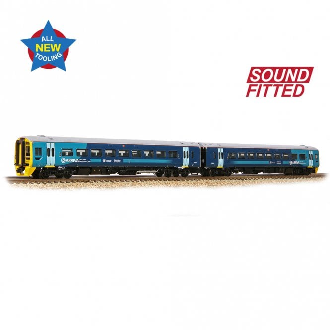 Graham Farish Class 158 2-Car DMU 158824 Arriva Trains Wales (Revised) DCC S/F