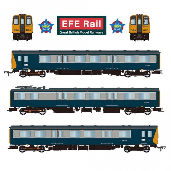 EFE Rail Class 313 3-Car EMU 313034 BR Blue & Grey
