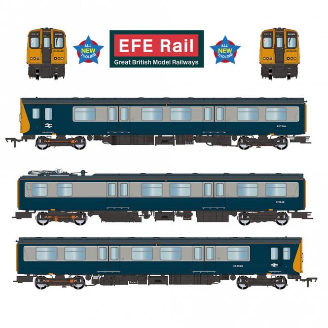 EFE Rail Class 313 3-Car EMU 313036 BR Blue & Grey