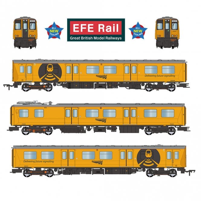 EFE Rail Class 313 3-Car EMU 313121 Network Rail Yellow
