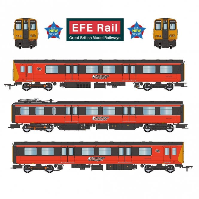 EFE Rail Class 314 3-Car EMU 314202 BR Strathclyde PTE Orange & Black