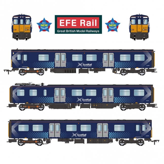 EFE Rail Class 314 3-Car EMU 314212 ScotRail Saltire