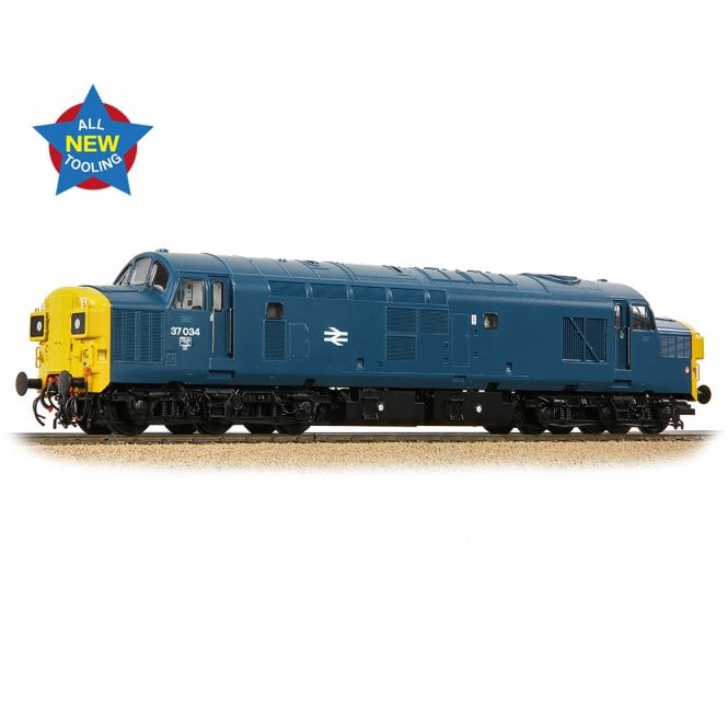 Bachmann Class 37/0 Split Headcode 37034 BR Blue