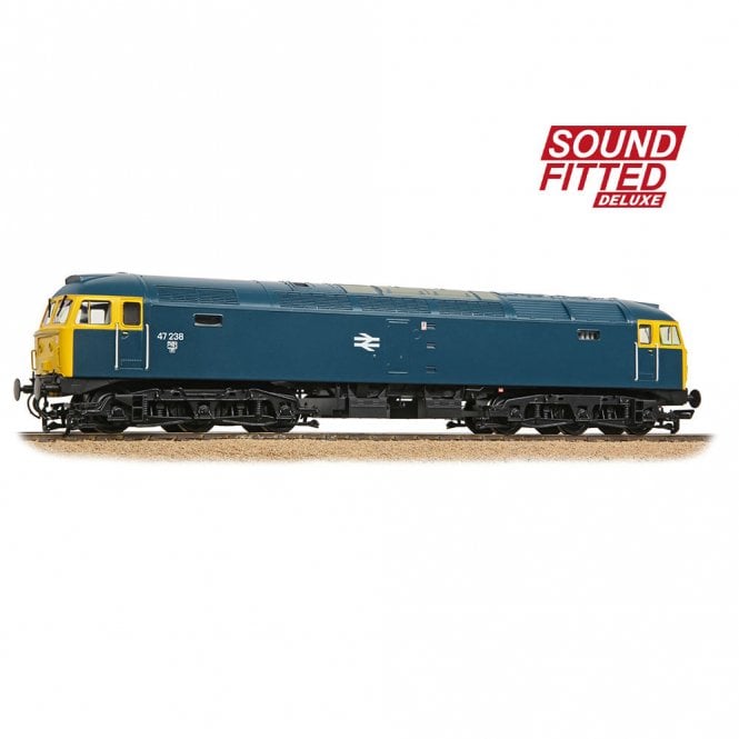Bachmann Class 47/0 47238 BR Blue (Sound Fitted Deluxe)