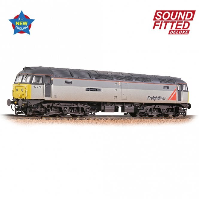 Bachmann Class 47/3 47376 Freightliner Grey [Weathered] Deluxe