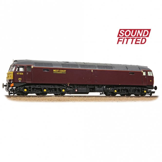 Bachmann Class 47/8 47826 WCRC Maroon (Sound Fitted)