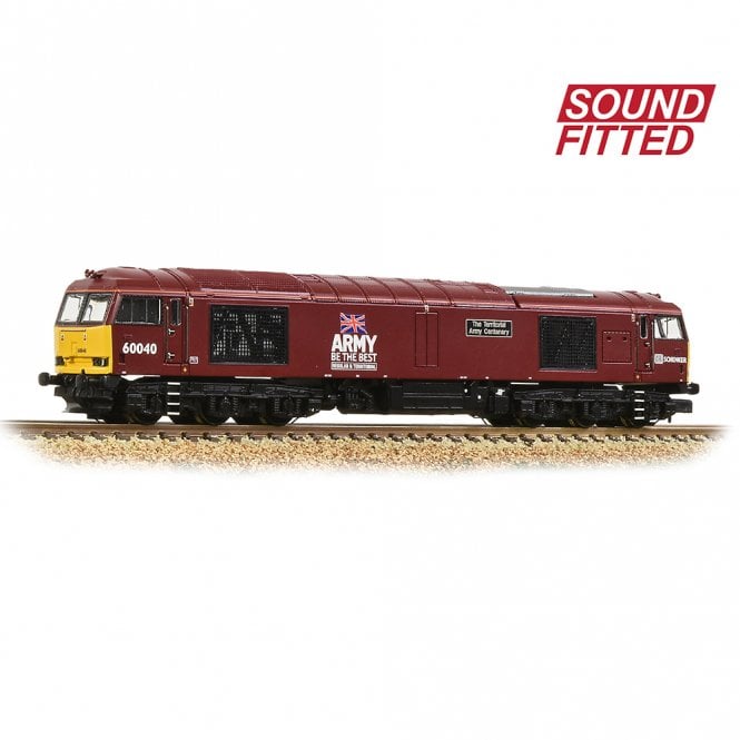 Graham Farish Class 60 60040 DB Schenker/Army Red Sound Fitted