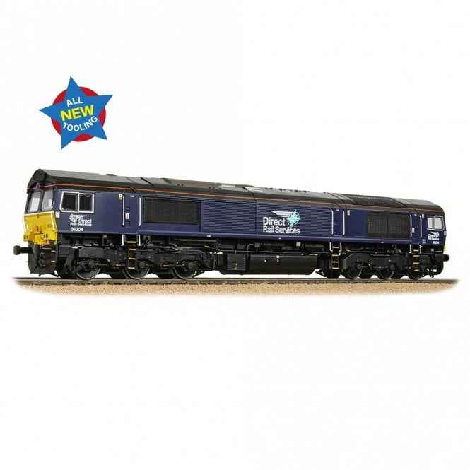 Bachmann Class 66/3 66304 DRS Plain Blue
