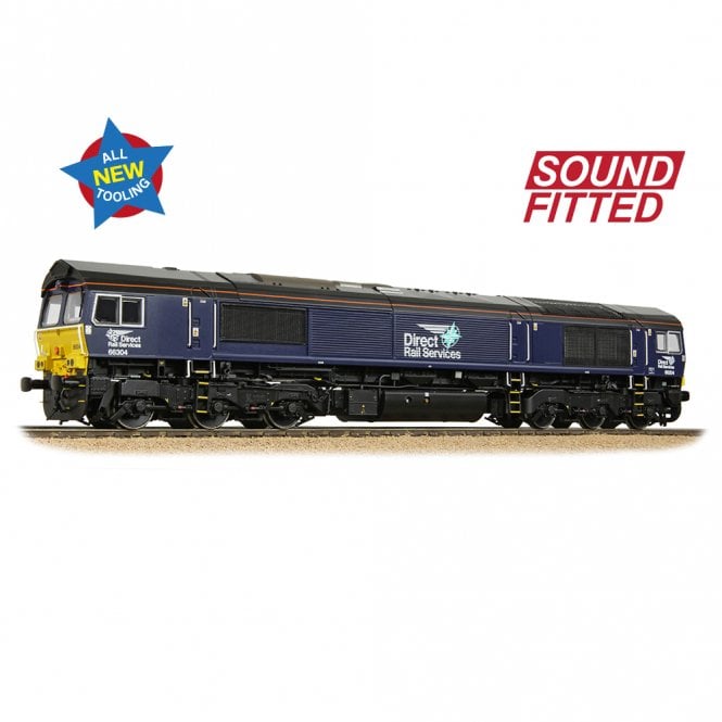 Bachmann Class 66/3 66304 DRS Plain Blue (Sound Fitted)