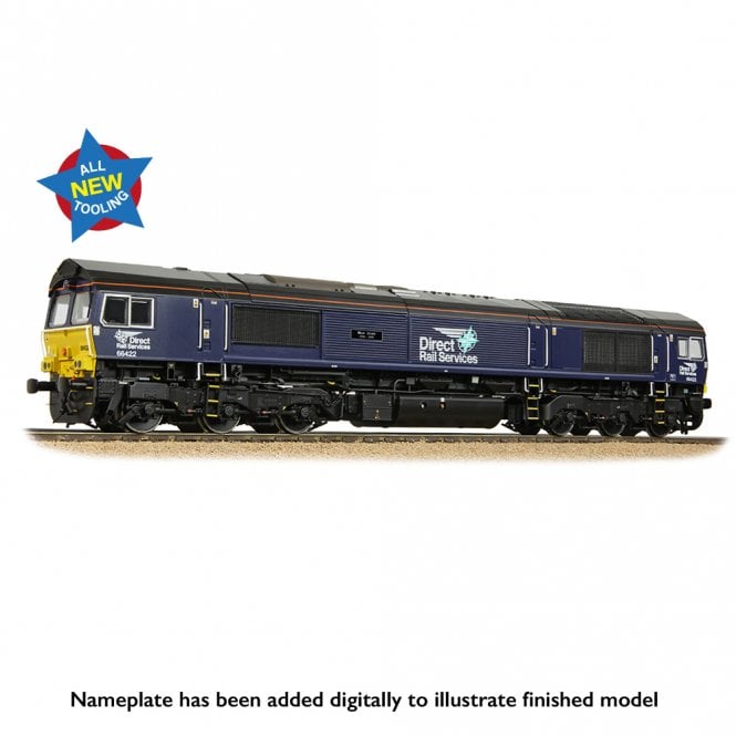 Bachmann Class 66/4 66422 'Max Joule 1958-1999' DRS Plain Blue
