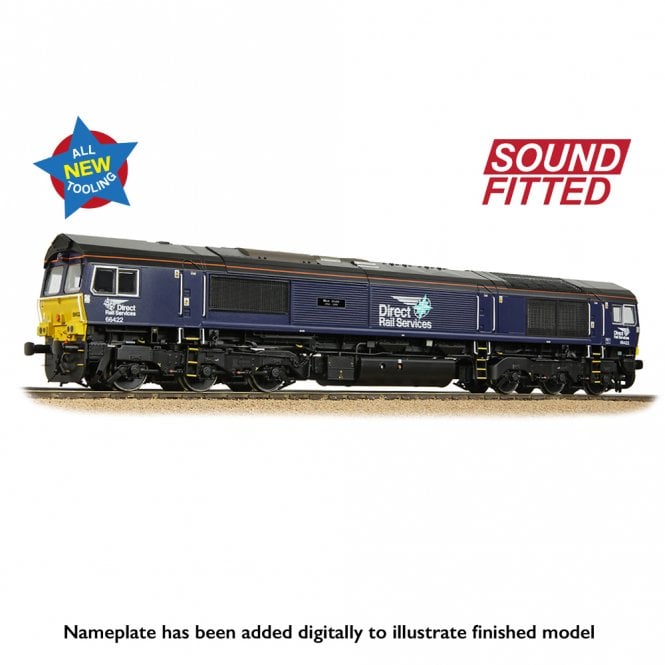 Bachmann Class 66/4 66422 'Max Joule 1958-1999' DRS Plain Blue (SF)