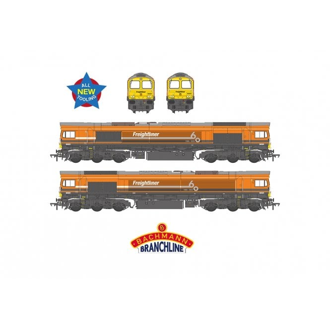 Bachmann Class 66/5 66501 Freightliner 60 1965-2025 Orange