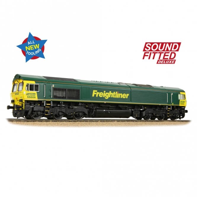 Bachmann Class 66/6 66606 Freightliner Racing Green (Sound Fitted Deluxe)