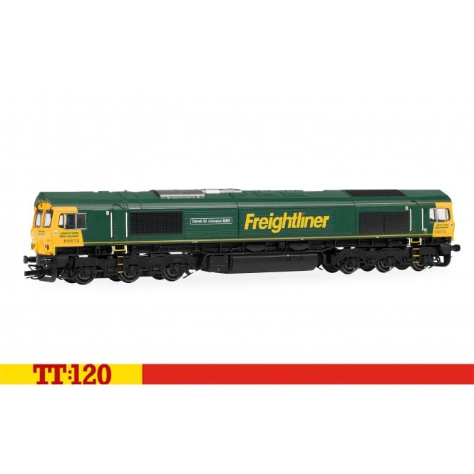 Hornby Class 66 66619 'Derek W Johnson MBE' Freightliner (TT)