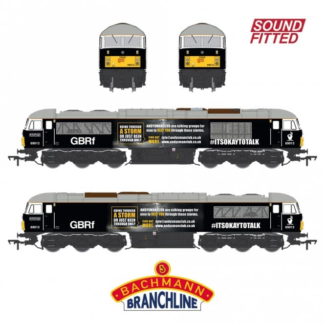 Bachmann Class 69 69013 Andy's Man Club GBRf Black (Sound Fitted)