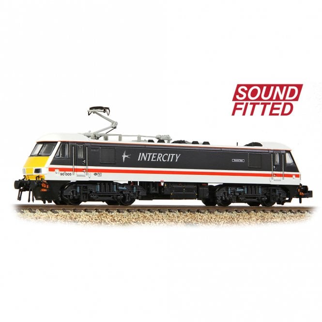 Graham Farish Class 90/0 90005 'Financial Times' BR InterCity (Swallow) S/F