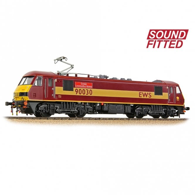 Bachmann Class 90 90030 'Crewe Locomotive Works' EWS DCC Sound Fitted