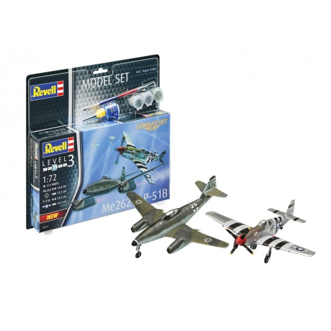 Revell Combat Set Messerschmitt Me262 & P-51B Mustang