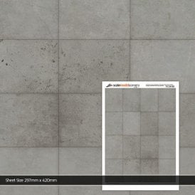 Concrete Hard Standing Texture Paper (Pk of 5) (OO)
