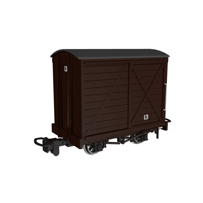 Rapido UK Covered Van Plain Brown No.13 (OO-9)
