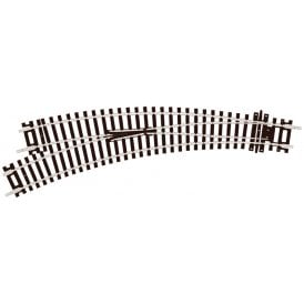 Peco Curved Double Radius - Left Hand Turnout - Code 100 - Insulfrog