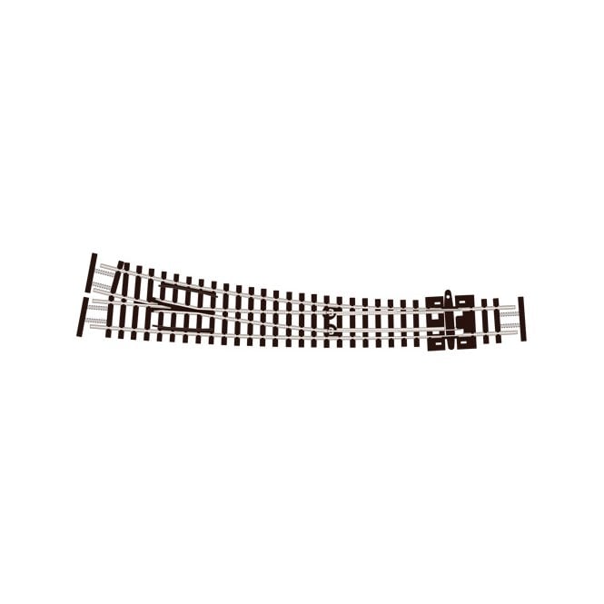 Peco Curved Double Radius Right Hand - Code 55 - Electrofrog
