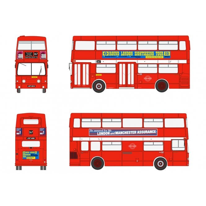 EFE Daimler Fleetline DMS146 London Transport Route 267 (1:76)