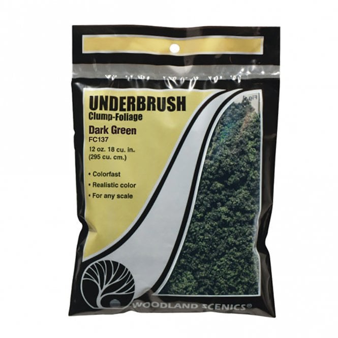 Woodland Scenics Dark Green Underbrush (Bag)