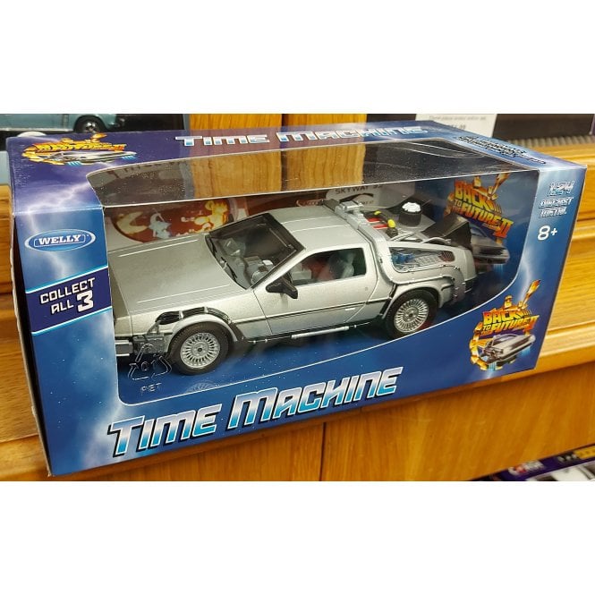 Welly DeLorean DMC-12 Modellauto – 1:24, Metall, Türen öffnen, Aus „Zurück In Die Zukunft“