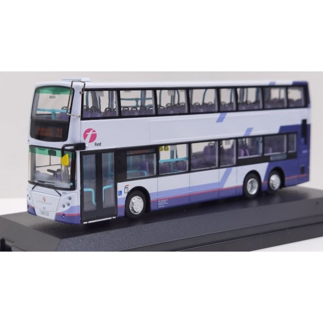 8oM Bus Model Dennis Trident Euro IV 12.1m First Bus Aberdeen Rt.23 (1:76)