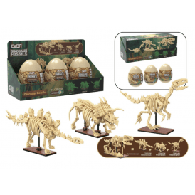 Dinosaur Eggs w/Stegosaurus, Triceratops & Velociraptor