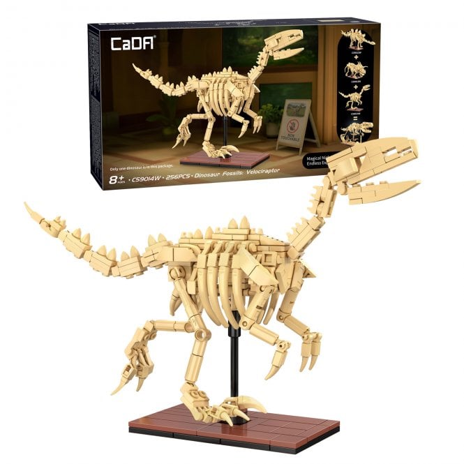 CADA Dinosaur Fossils: Velociraptor - 256pcs