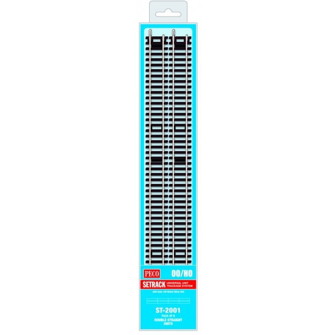 Peco Double Straight - 335mm long (Pack of 8)