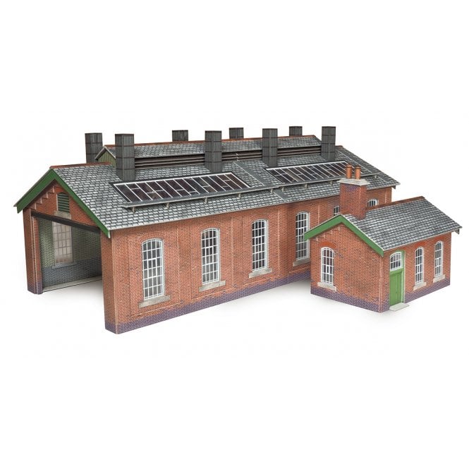 Metcalfe OO Double Track Engine Shed - Brick - OO Scale