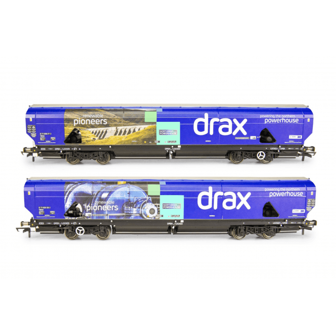 Hornby R60176A Drax Biomass Wagon Pack C – Güterwagen Für Modelleisenbahn Spur 00, Detailgetreues Design