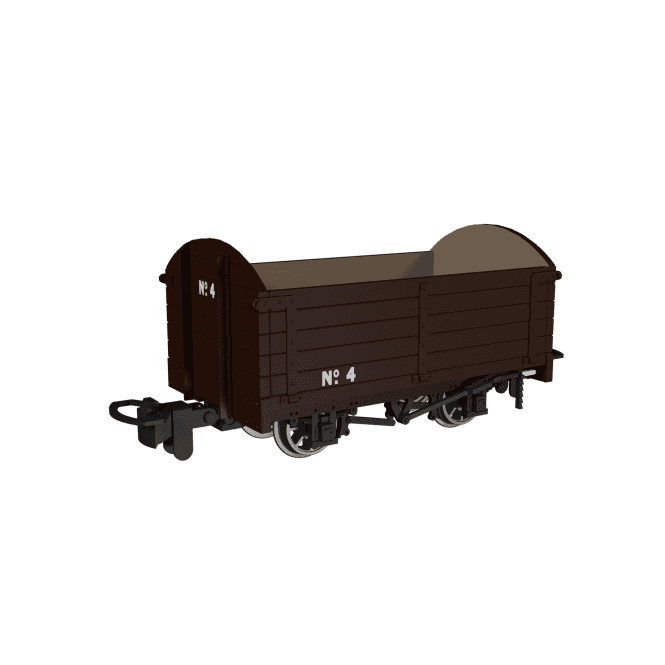 Rapido UK Dropside Open Plain Brown No.4 (OO-9)