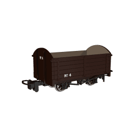 Dropside Open Plain Brown No.4 (OO-9)