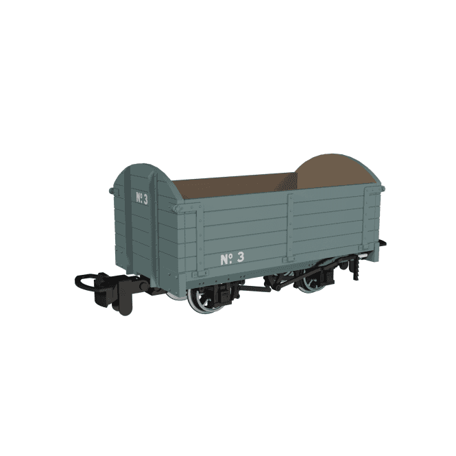 Rapido UK Dropside Open Plain Grey No.3 (OO-9)
