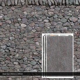 Dry Stone Wall Texture Paper (Pk of 5) (OO)
