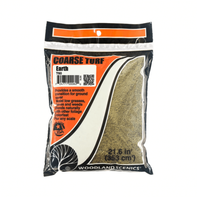 Woodland Scenics Earth Coarse Turf (Bag)