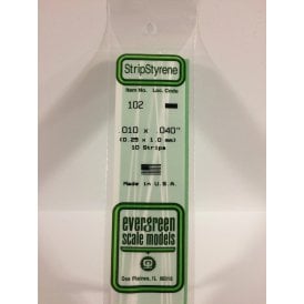EG102 .010 x .040 (0.25 x 1.0mm) Strip (10)
