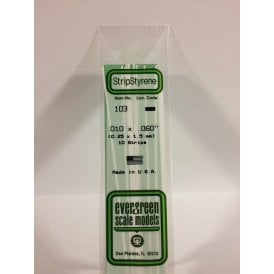 EG103 .010 x .060 (0.25 x 1.5mm) Strip (10)