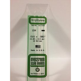 EG104 .010 x .080 (0.25 x 2.0mm) Strip (10)