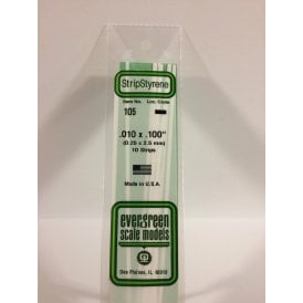 EG105 .010 x .100 (0.25 x 2.5mm) Strip (10)